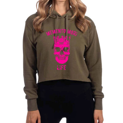 Memento Mori Life Crop Hoodie Thumbnail