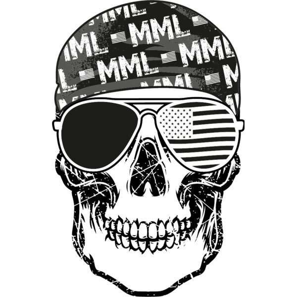 Skull Bandana with Flag Thumbnail