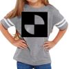 Rabbit Skins Toddler Fine Jersey Football T-Shirt Thumbnail