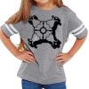 Rabbit Skins Toddler Fine Jersey Football T-Shirt Thumbnail