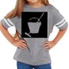 Rabbit Skins Toddler Fine Jersey Football T-Shirt Thumbnail