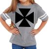 Rabbit Skins Toddler Fine Jersey Football T-Shirt Thumbnail