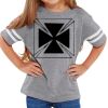 Rabbit Skins Toddler Fine Jersey Football T-Shirt Thumbnail