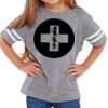 Rabbit Skins Toddler Fine Jersey Football T-Shirt Thumbnail