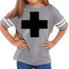 Rabbit Skins Toddler Fine Jersey Football T-Shirt Thumbnail