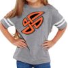 Rabbit Skins Toddler Fine Jersey Football T-Shirt Thumbnail