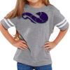 Rabbit Skins Toddler Fine Jersey Football T-Shirt Thumbnail