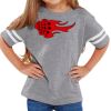 Rabbit Skins Toddler Fine Jersey Football T-Shirt Thumbnail