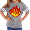 Rabbit Skins Toddler Fine Jersey Football T-Shirt Thumbnail