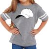 Rabbit Skins Toddler Fine Jersey Football T-Shirt Thumbnail