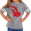 Rabbit Skins Toddler Fine Jersey Football T-Shirt Thumbnail