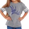 Rabbit Skins Toddler Fine Jersey Football T-Shirt Thumbnail