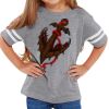 Rabbit Skins Toddler Fine Jersey Football T-Shirt Thumbnail