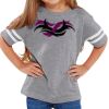 Rabbit Skins Toddler Fine Jersey Football T-Shirt Thumbnail