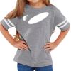 Rabbit Skins Toddler Fine Jersey Football T-Shirt Thumbnail