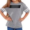 Rabbit Skins Toddler Fine Jersey Football T-Shirt Thumbnail