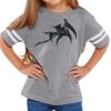 Rabbit Skins Toddler Fine Jersey Football T-Shirt Thumbnail