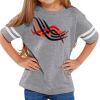 Rabbit Skins Toddler Fine Jersey Football T-Shirt Thumbnail