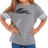 Rabbit Skins Toddler Fine Jersey Football T-Shirt Thumbnail