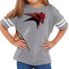 Rabbit Skins Toddler Fine Jersey Football T-Shirt Thumbnail
