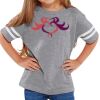 Rabbit Skins Toddler Fine Jersey Football T-Shirt Thumbnail