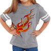 Rabbit Skins Toddler Fine Jersey Football T-Shirt Thumbnail
