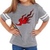 Rabbit Skins Toddler Fine Jersey Football T-Shirt Thumbnail