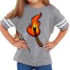 Rabbit Skins Toddler Fine Jersey Football T-Shirt Thumbnail