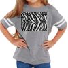 Rabbit Skins Toddler Fine Jersey Football T-Shirt Thumbnail