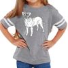 Rabbit Skins Toddler Fine Jersey Football T-Shirt Thumbnail