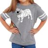 Rabbit Skins Toddler Fine Jersey Football T-Shirt Thumbnail
