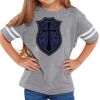 Rabbit Skins Toddler Fine Jersey Football T-Shirt Thumbnail