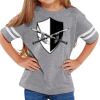 Rabbit Skins Toddler Fine Jersey Football T-Shirt Thumbnail