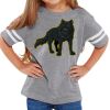 Rabbit Skins Toddler Fine Jersey Football T-Shirt Thumbnail