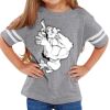 Rabbit Skins Toddler Fine Jersey Football T-Shirt Thumbnail