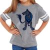 Rabbit Skins Toddler Fine Jersey Football T-Shirt Thumbnail