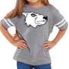 Rabbit Skins Toddler Fine Jersey Football T-Shirt Thumbnail