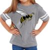 Rabbit Skins Toddler Fine Jersey Football T-Shirt Thumbnail