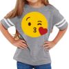 Rabbit Skins Toddler Fine Jersey Football T-Shirt Thumbnail